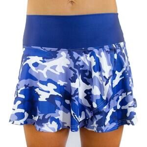 Faye+Florie Women's Holly Tennis Skirt Purple Camo Size Large Tennis Gym Walking